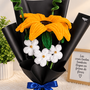 Flores en limpiapipa